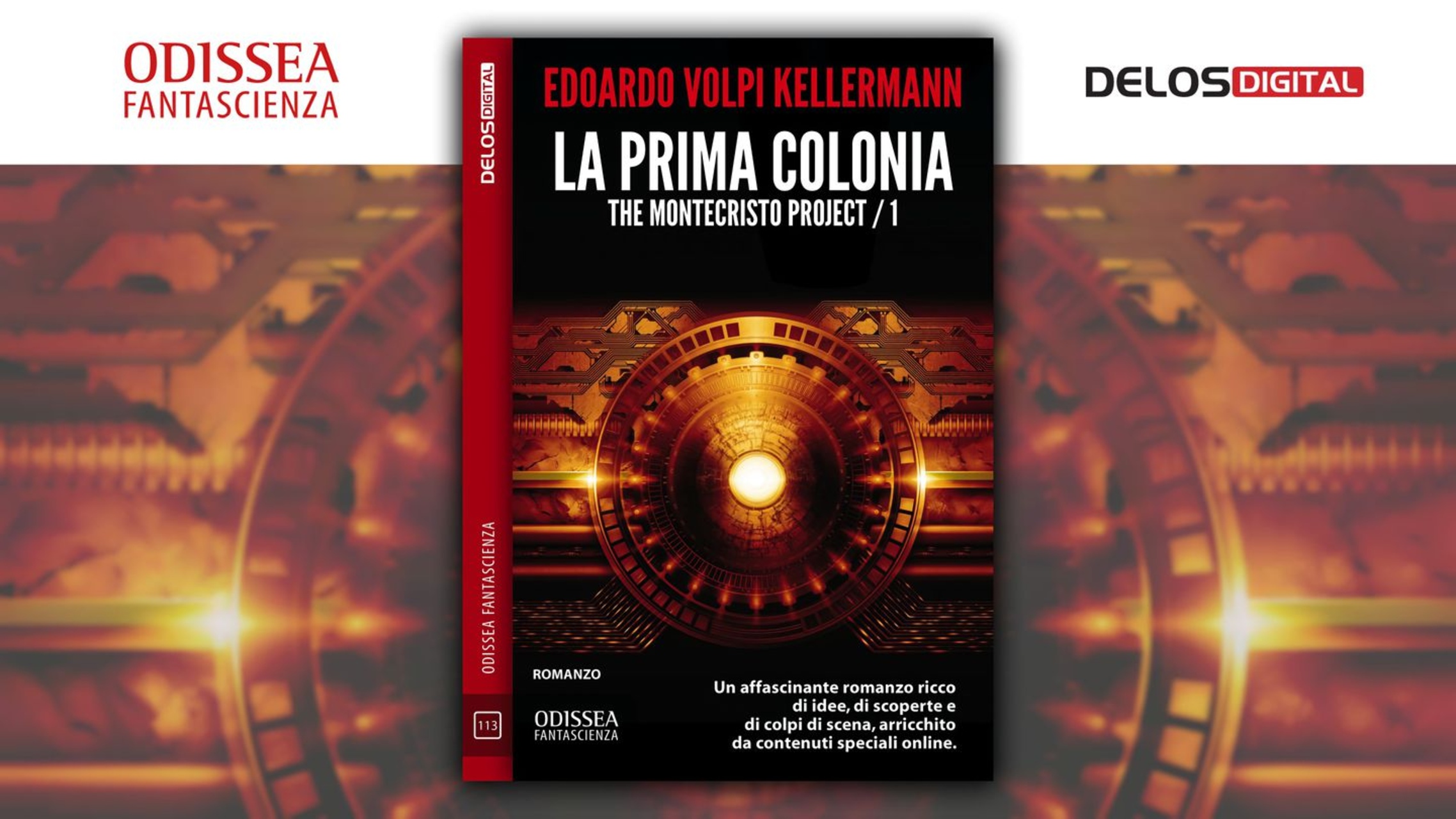 Letteratura innovativa: il wallpaper dell’edizione digitale di “The Montecristo Project – La prima colonia” di Edoardo Volpi Kellermann