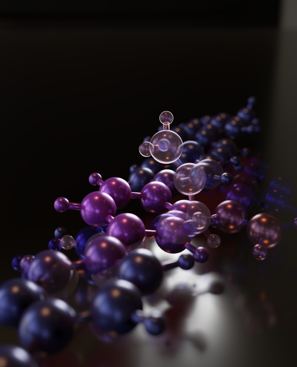 Nuova chimica: un rendering artistico della 3+3-ciclodiffusione scoperta nel laboratorio "Nanotech@Surfaces" dell'EMPA in Svizzera