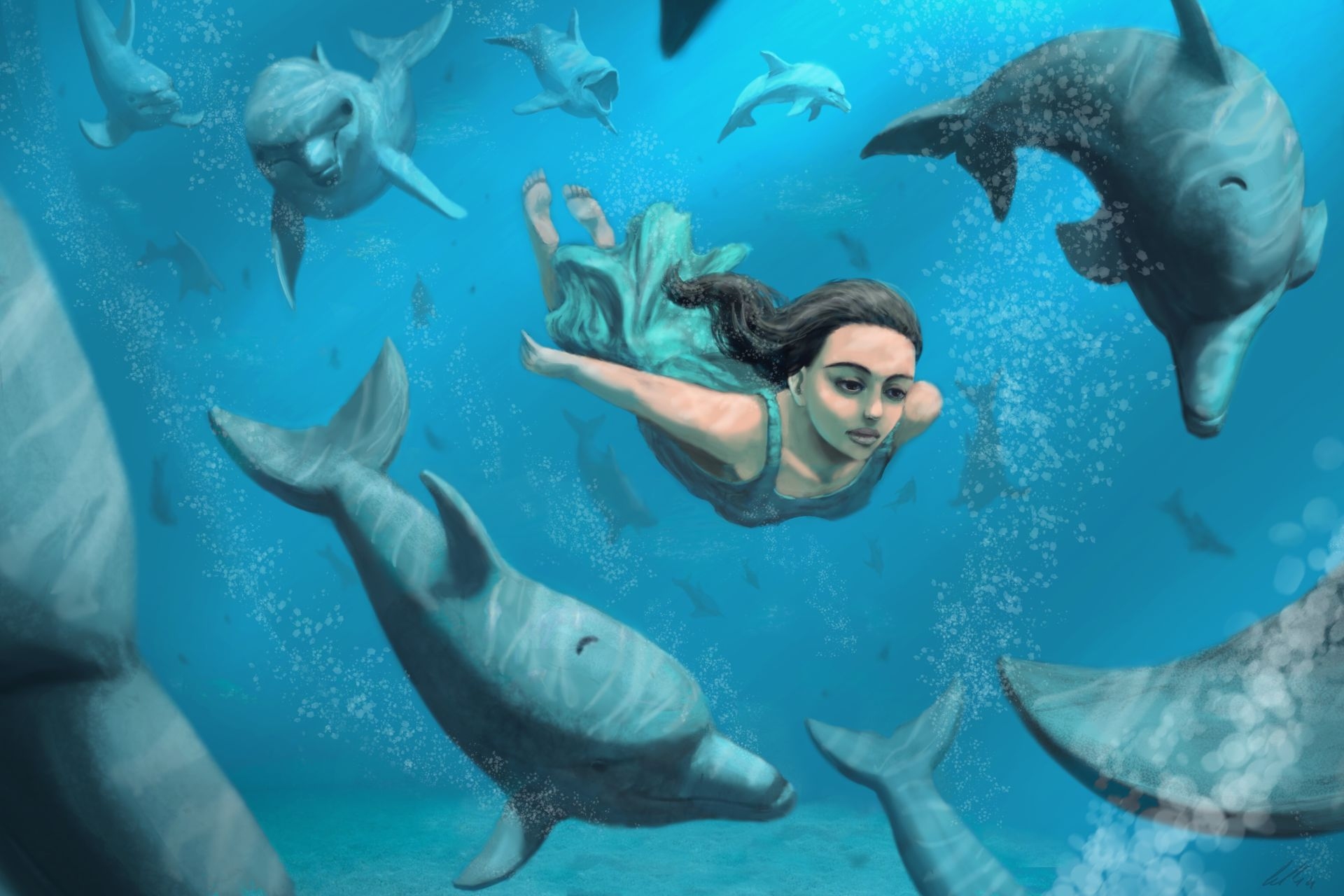Letteratura innovativa: un’illustrazione del personaggio di Bea in “The Montecristo Project – La prima colonia” di Edoardo Volpi Kellermann