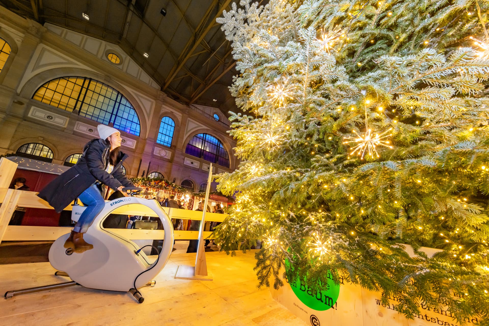 Albero di Natale a Pedali di Zurigo