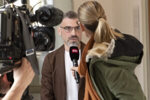 Informatica e fragilità: Luca Mauriello, Vice Presidente di ated-ICT Ticino, alla conferenza stampa di presentazione del progetto tecnologico e solidale ated4special di contrasto all’autismo il 2 marzo 2023 a Lugano