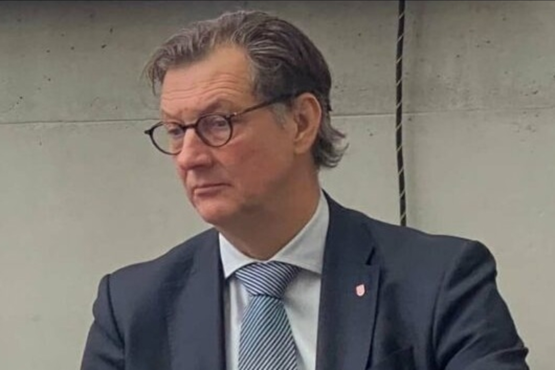 Life sciences: Mario Branda, Sindaco della Città di Bellinzona, alla presentazione del polo d’eccellenza nelle scienze della vita di Bellinzona del 24 febbraio 2023