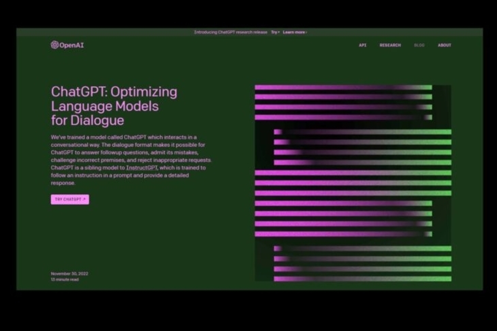 ChatGPT: acronimo di “Chat Generative Pre-Trained Transformer”, traducibile in lingua italiana con la locuzione "Trasformatore Pre-Istruito Generatore di Conversazioni", ChatGPT è un prototipo di ChatBot lanciato pubblicamente da OpenAI il 3 novembre 2022