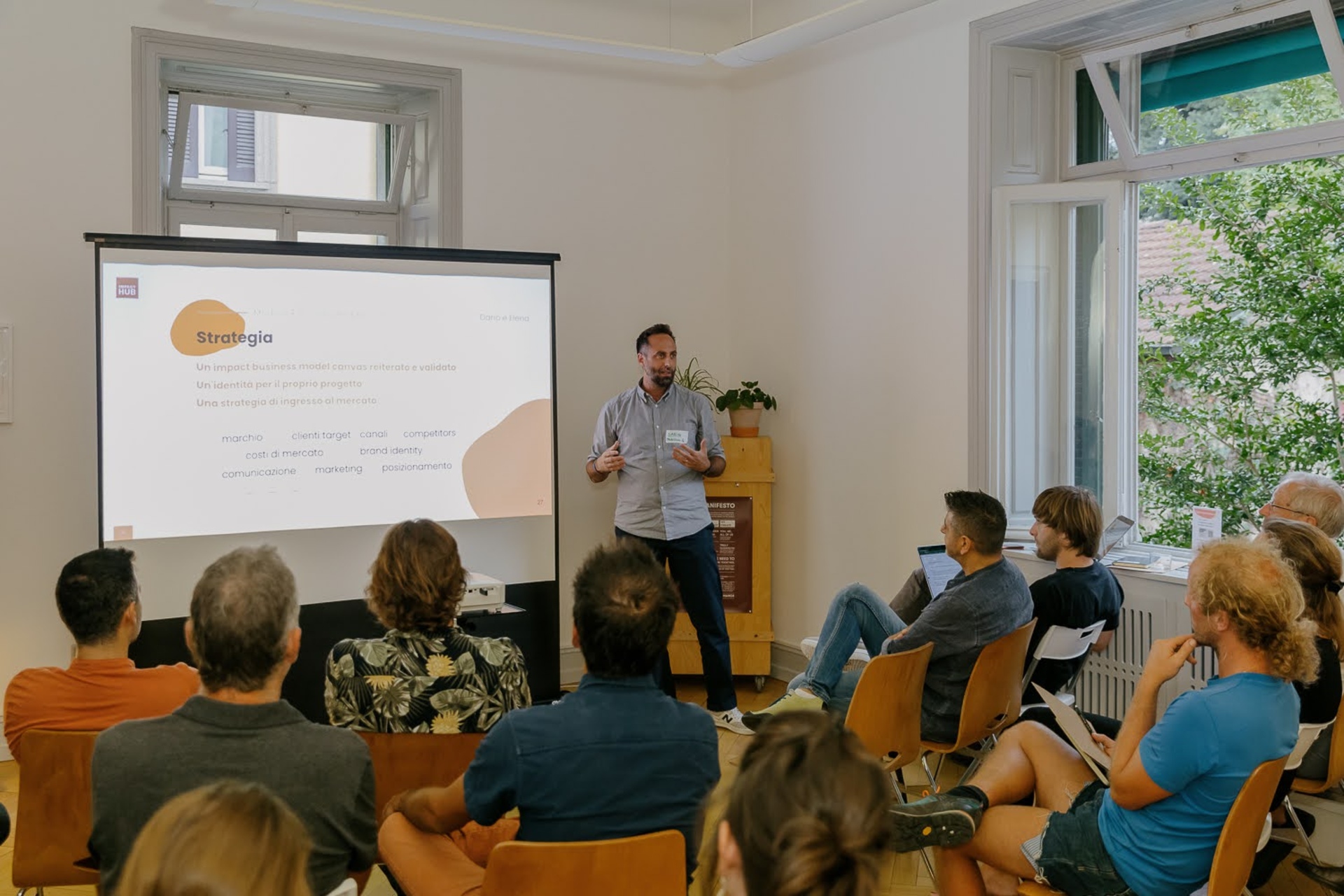 Impact Club: Alex Leardini, Operation and facility manager, alla prima edizione dell’iniziativa a incubatore a impatto organizzata nell’estate del 2022 dall’Impact Hub Ticino di Lugano