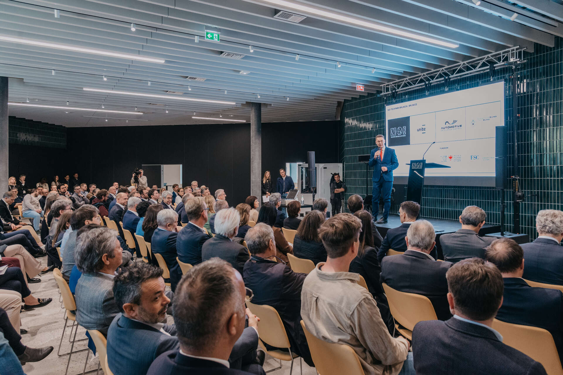NOI Techpark: l’intervento di Roland Griessmair, Sindaco della città, all’inaugurazione del centro per la mobilità sostenibile del futuro NOI Techpark Brunico il 5 maggio 2023 in Alto Adige