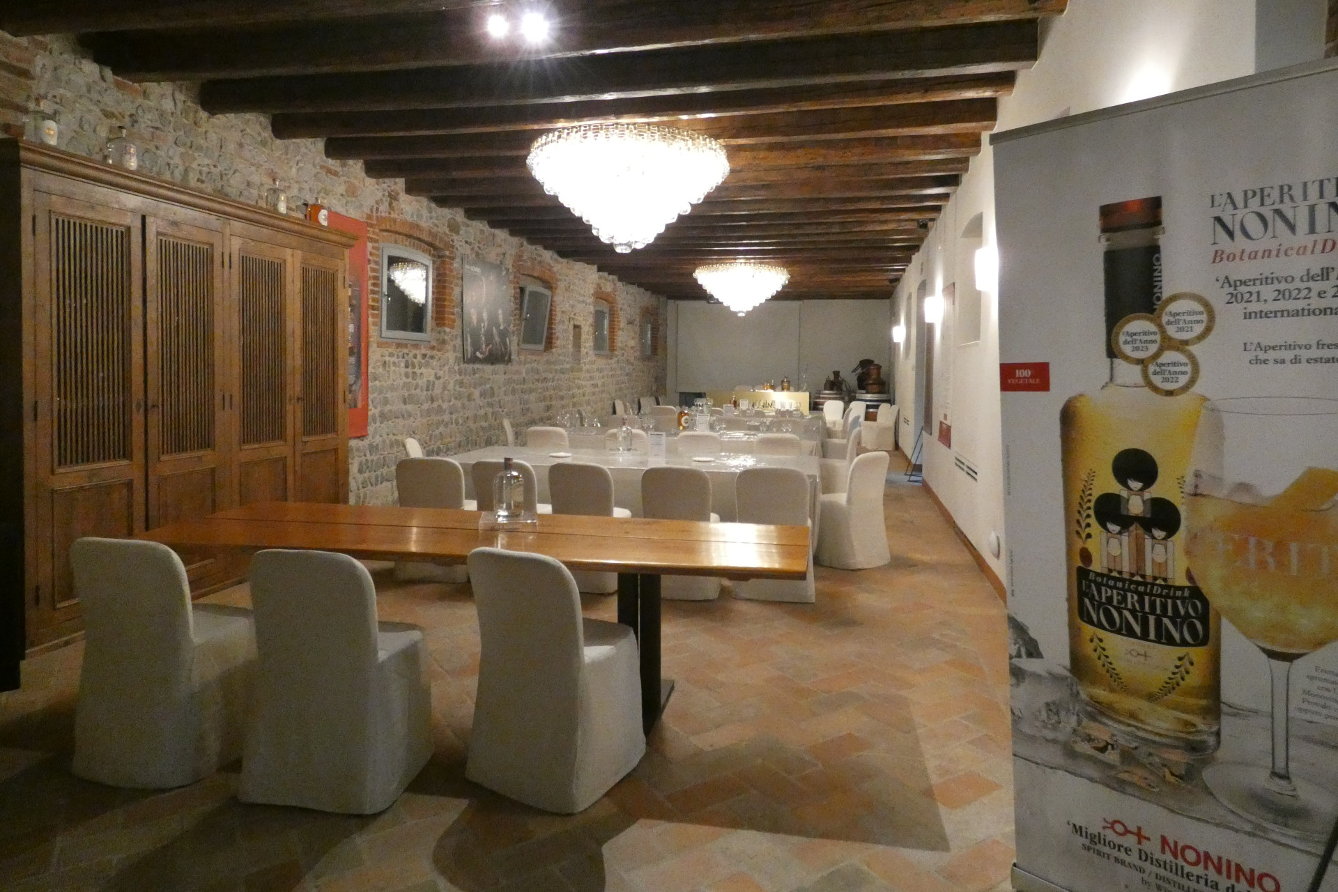 Sala degustazioni del Borgo Nonino