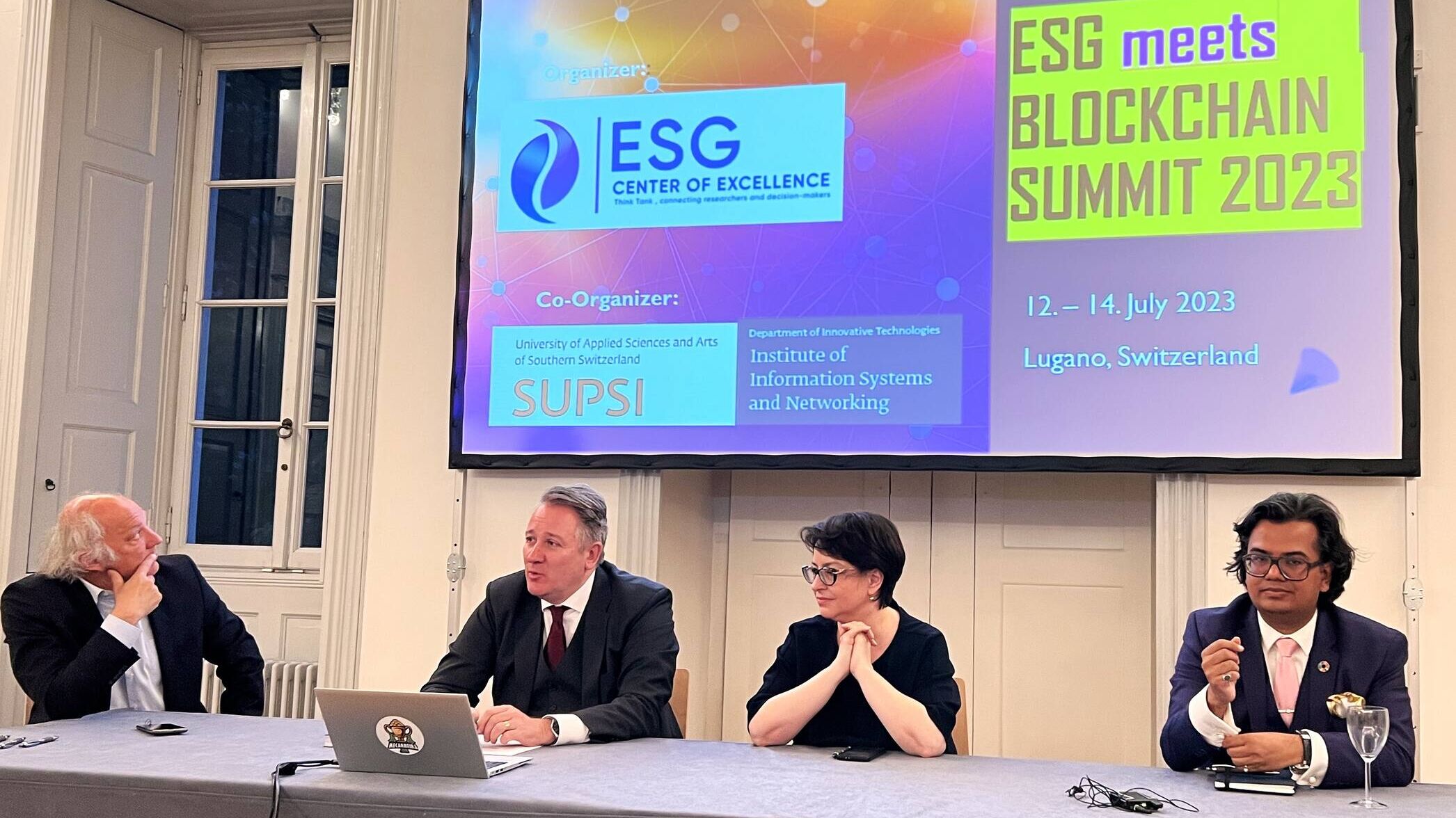 Blockchain ed ESG: Giacomo Poretti, Marco Casanova, Crenguta Leaua e Aditya Singh