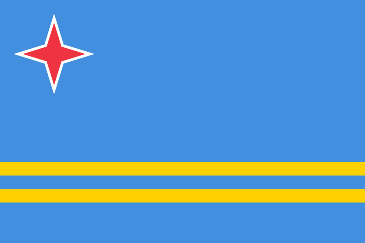 Bandiera di Aruba, simbolo delle notizie dal territorio autonomo del Regno dei Paesi Bassi su Innovando News