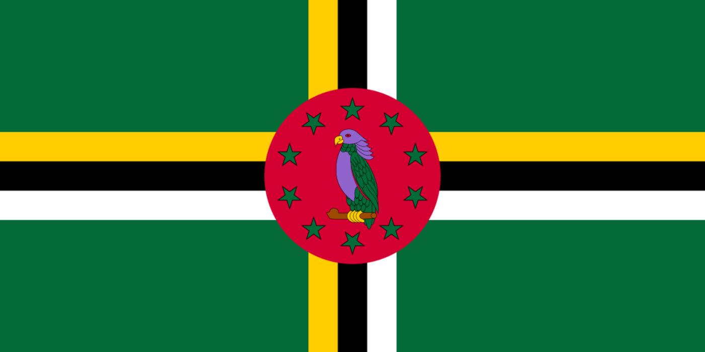 Bandiera della Dominica, simbolo delle notizie dal Paese su Innovando News