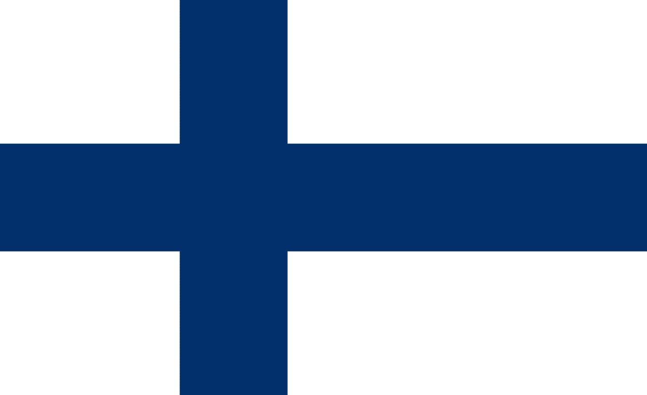 Finlands flagg, symbol på nyheter fra landet på Innovando News