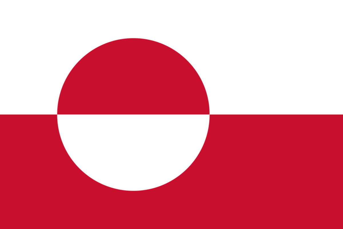 Grønlands flag, symbol på nyheder fra landet på Innovando News