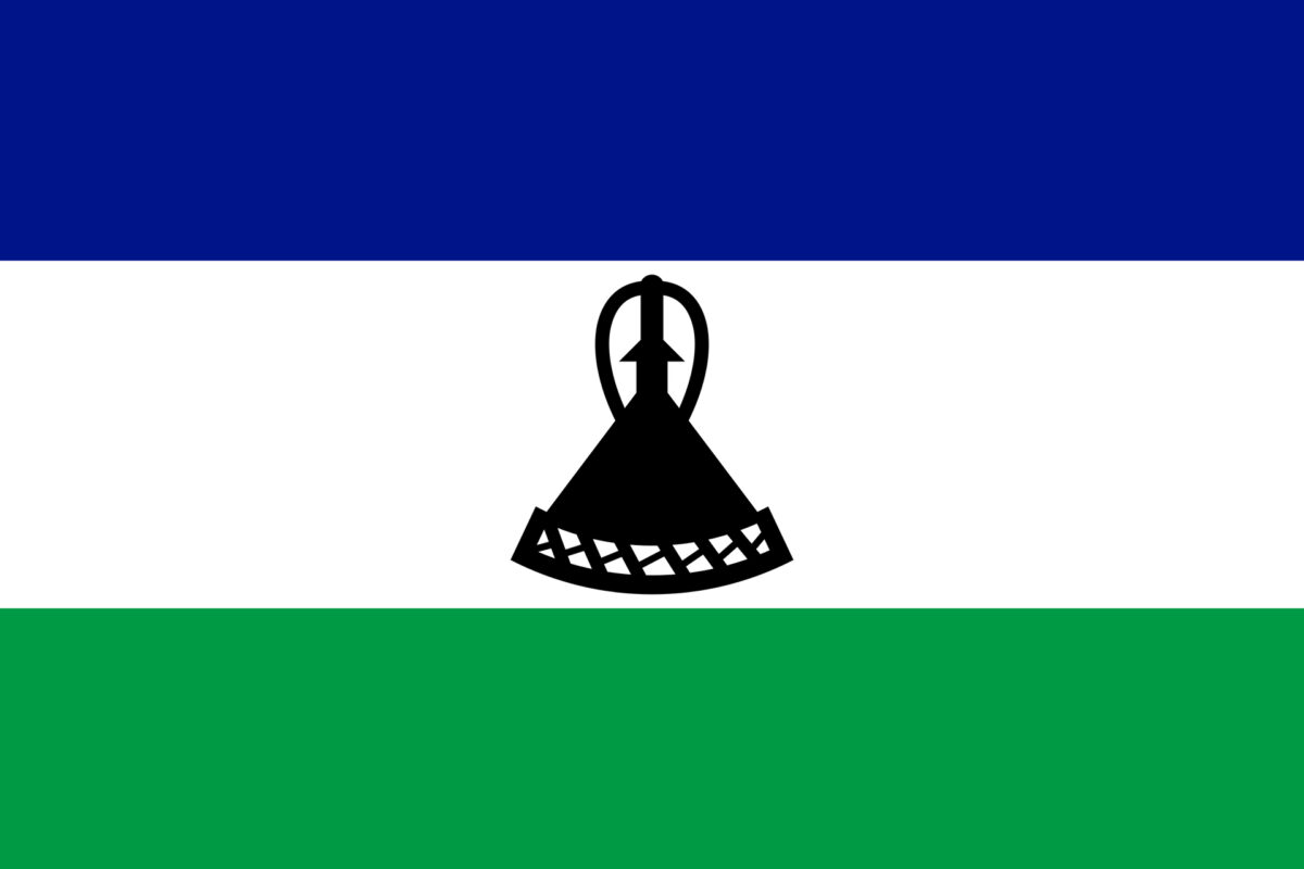 Vlag van Lesotho, symbool van nieuws uit het land op Innovando News