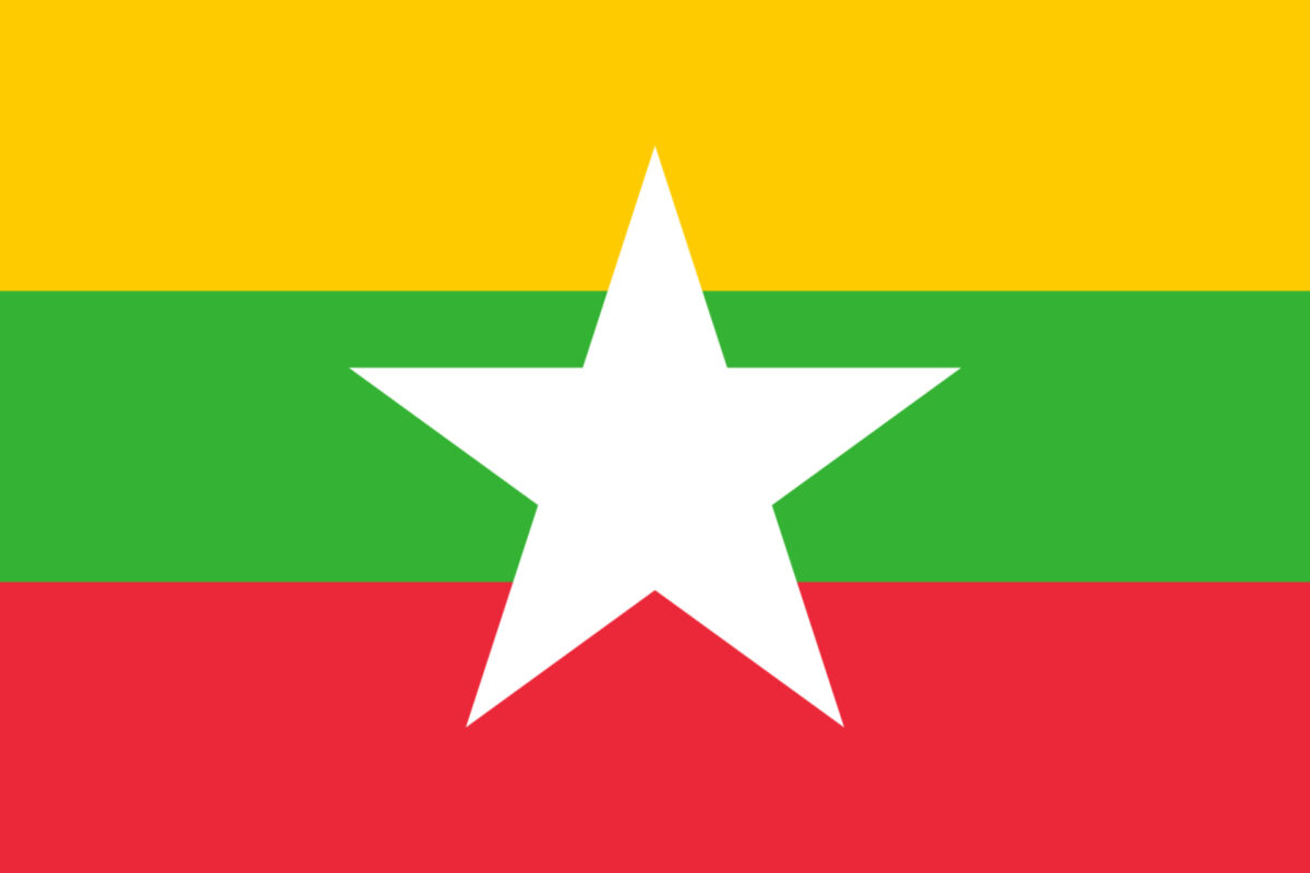 Bandiera del Myanmar, simbolo delle notizie dal Paese su Innovando News