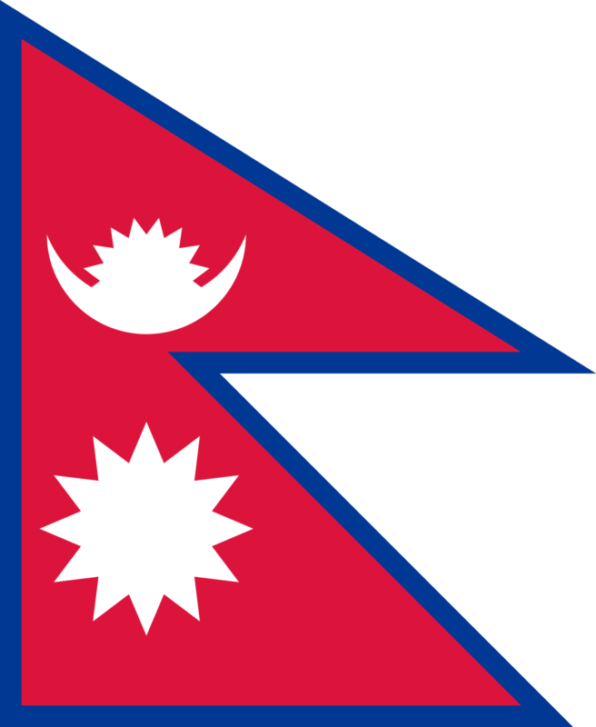Bandiera del Nepal, simbolo delle notizie dal Paese su Innovando News