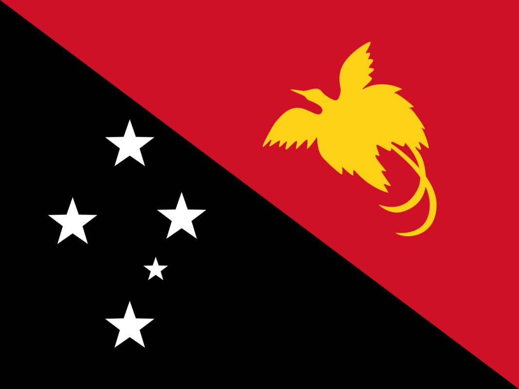 Bandiera della Papua Nuova Guinea, simbolo delle notizie dal Paese su Innovando News