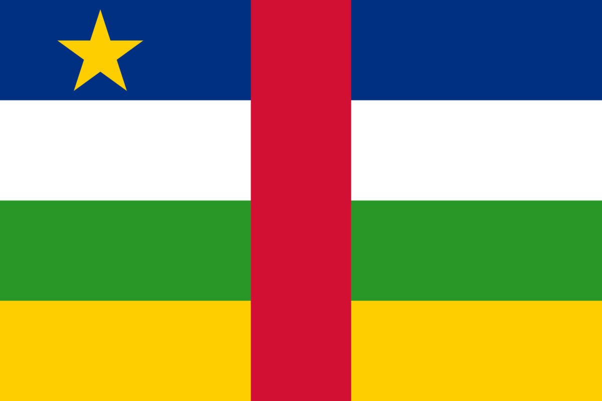 Bandiera della Repubblica Centrafricana, simbolo delle notizie dal Paese su Innovando News