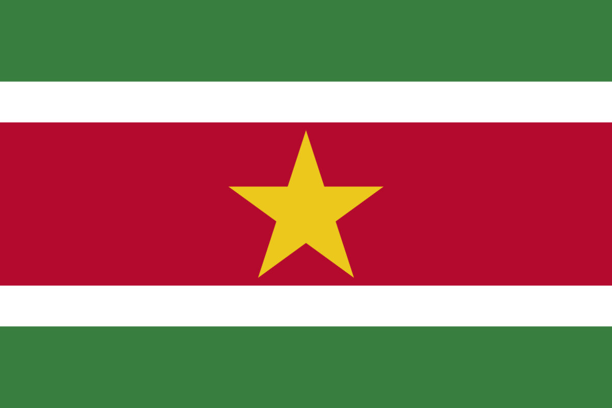 Bandiera del Suriname, simbolo della nazione e delle notizie dal Paese su Innovando New