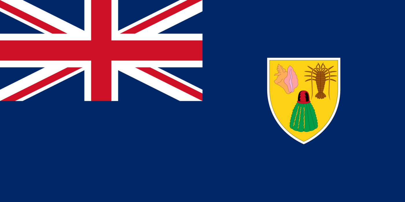 Bandiera di Turks e Caicos, simbolo delle notizie dal territorio britannico su Innovando News