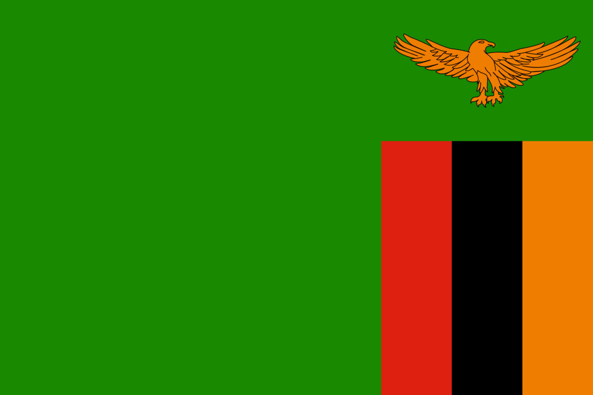 Bandiera dello Zambia, simbolo delle notizie dal Paese su Innovando News.
