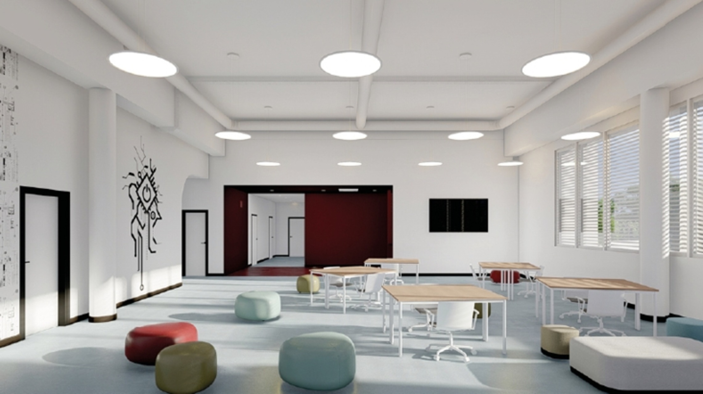 Center for Artificial Intelligence and Vision: il rendering dello spazio di co-working