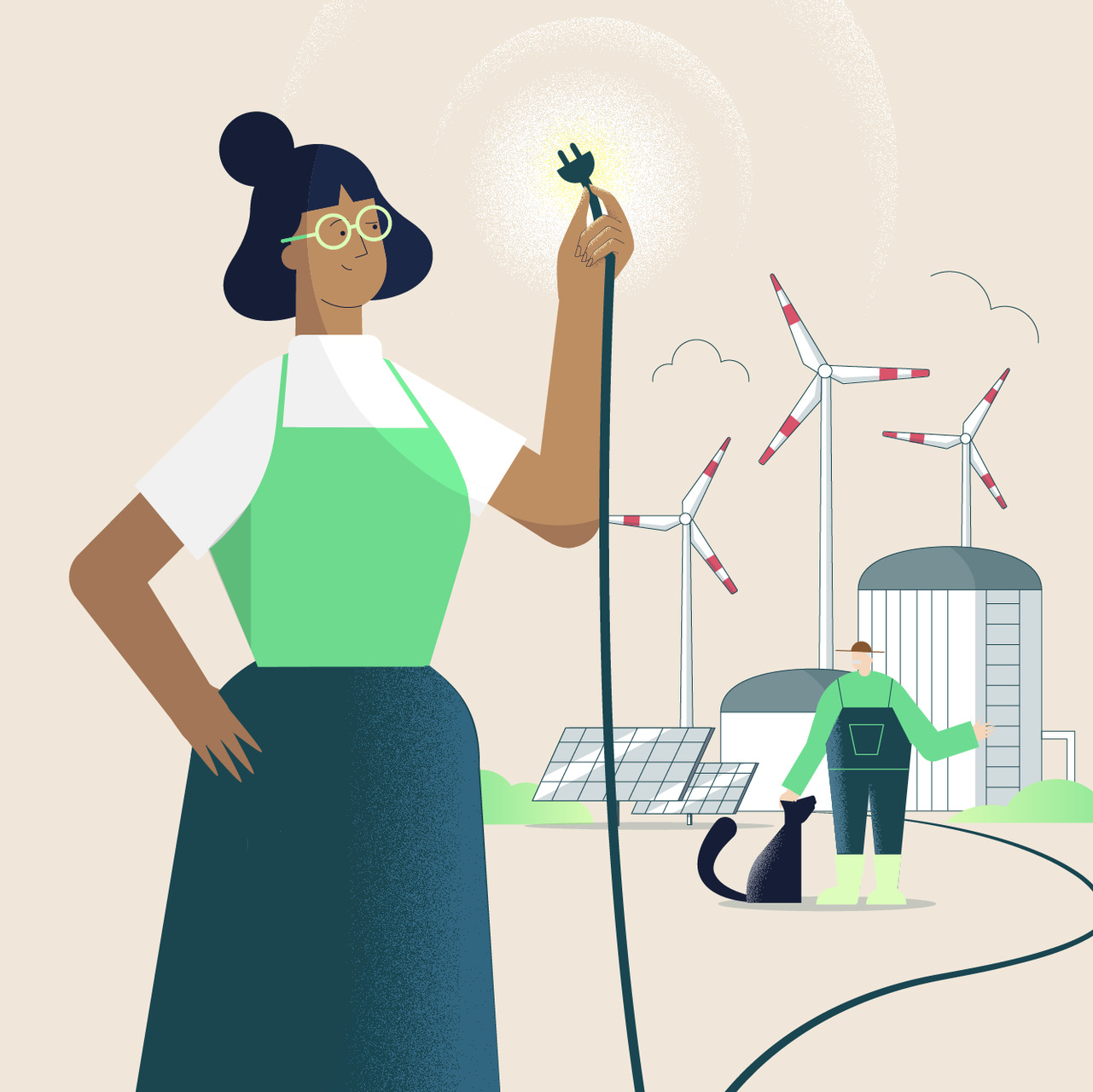 Germania: un’illustrazione dell’utilizzo di energia elettrica da fonti rinnovabili
