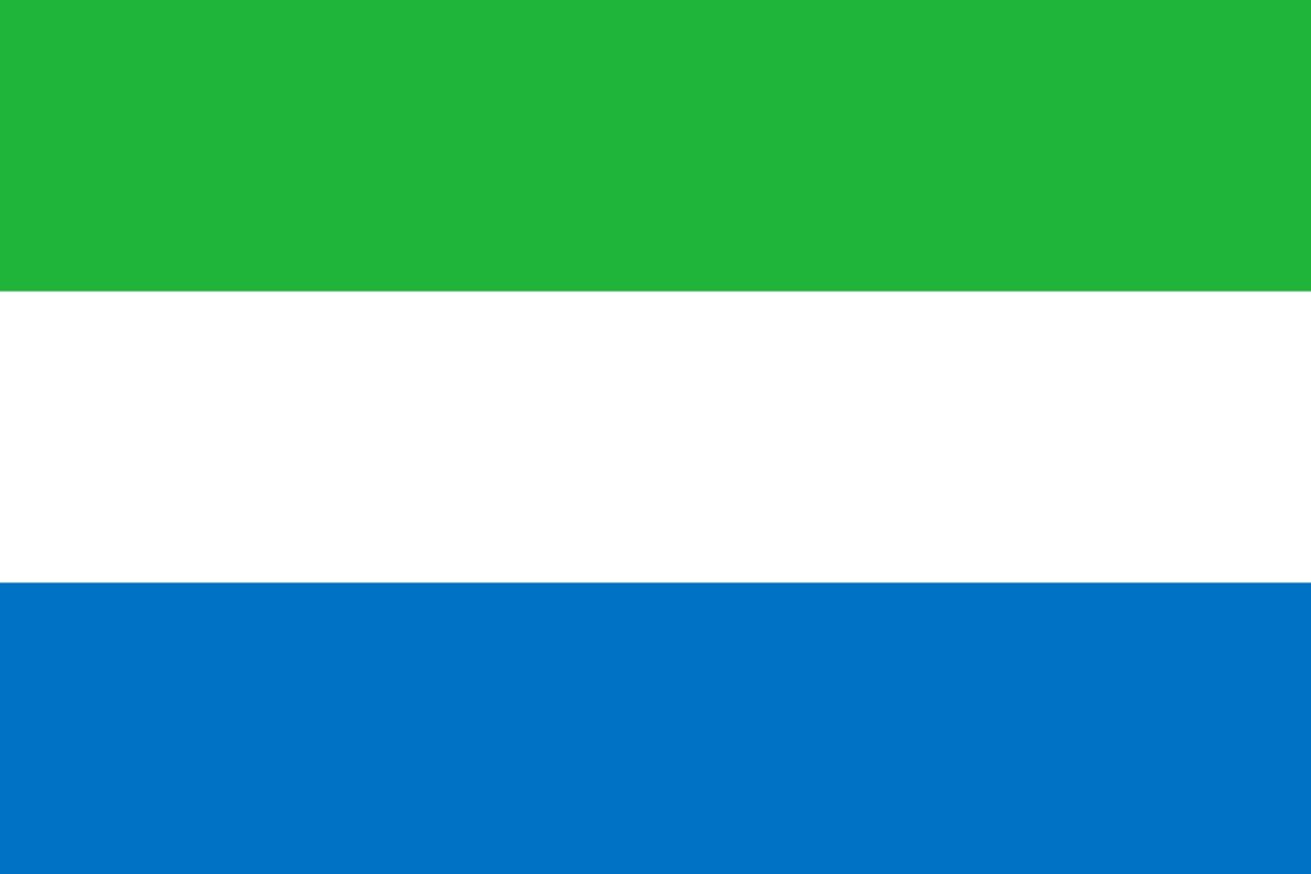 Bandiera della Sierra Leone, simbolo delle notizie dal Paese su Innovando News