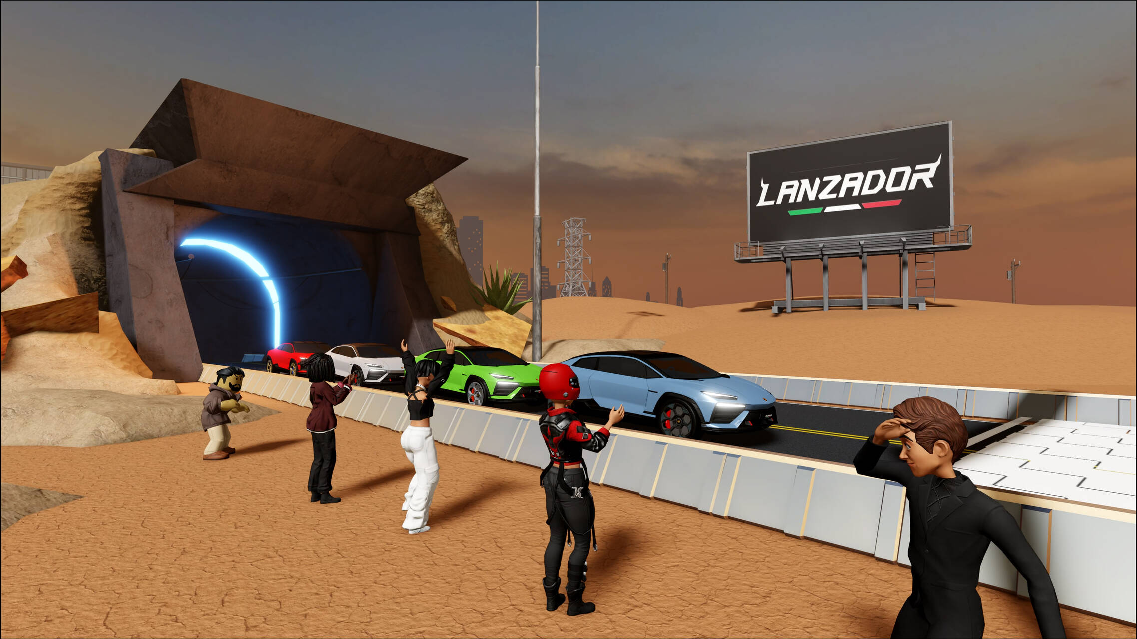 Lanzador: la supercar elettrica di Automobili Lamborghini è su Roblox, piattaforma immersiva 3D