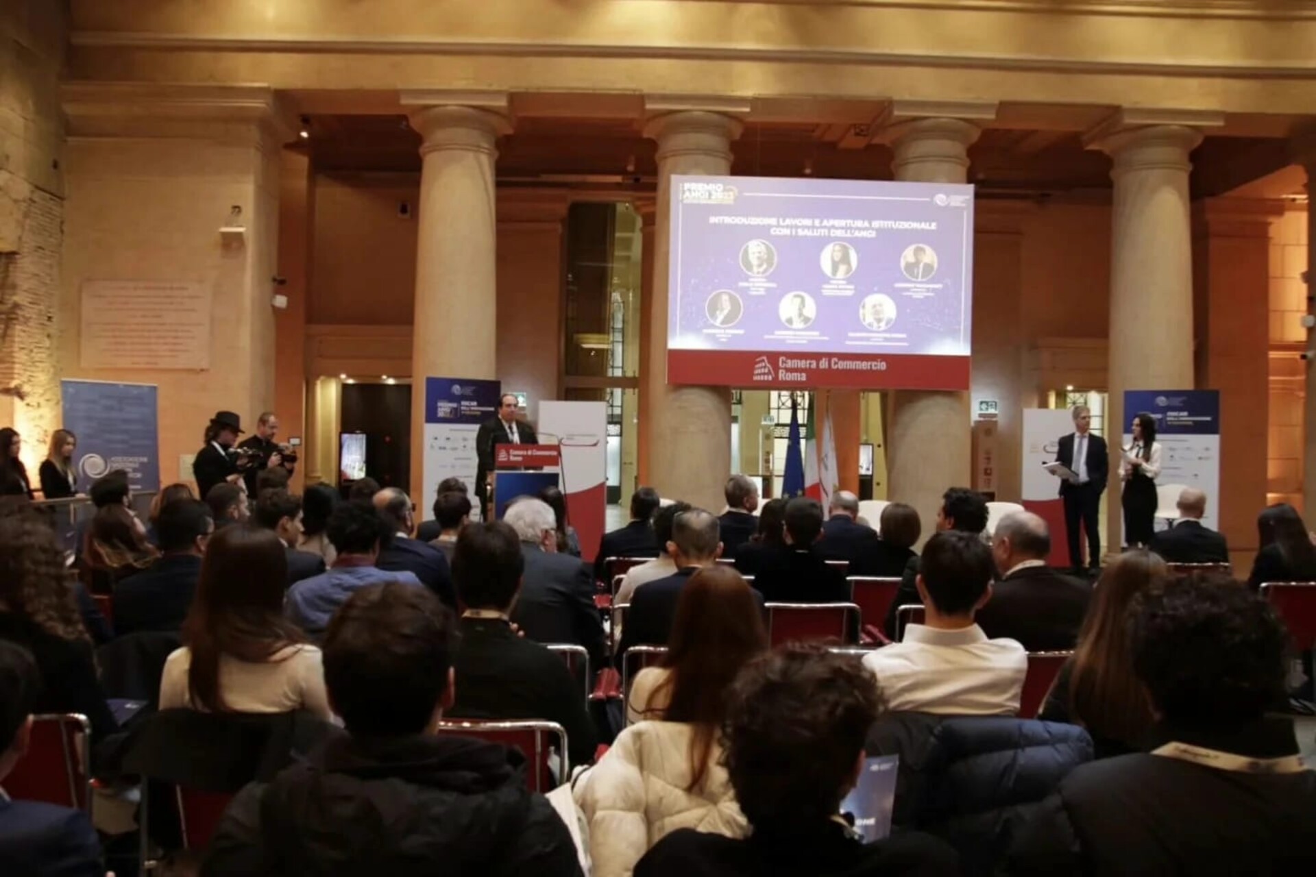 Oscar dell’Innovazione: la Sala del Tempio di Vibia Sabina e Adriano presso la sede della CCIAA capitolina