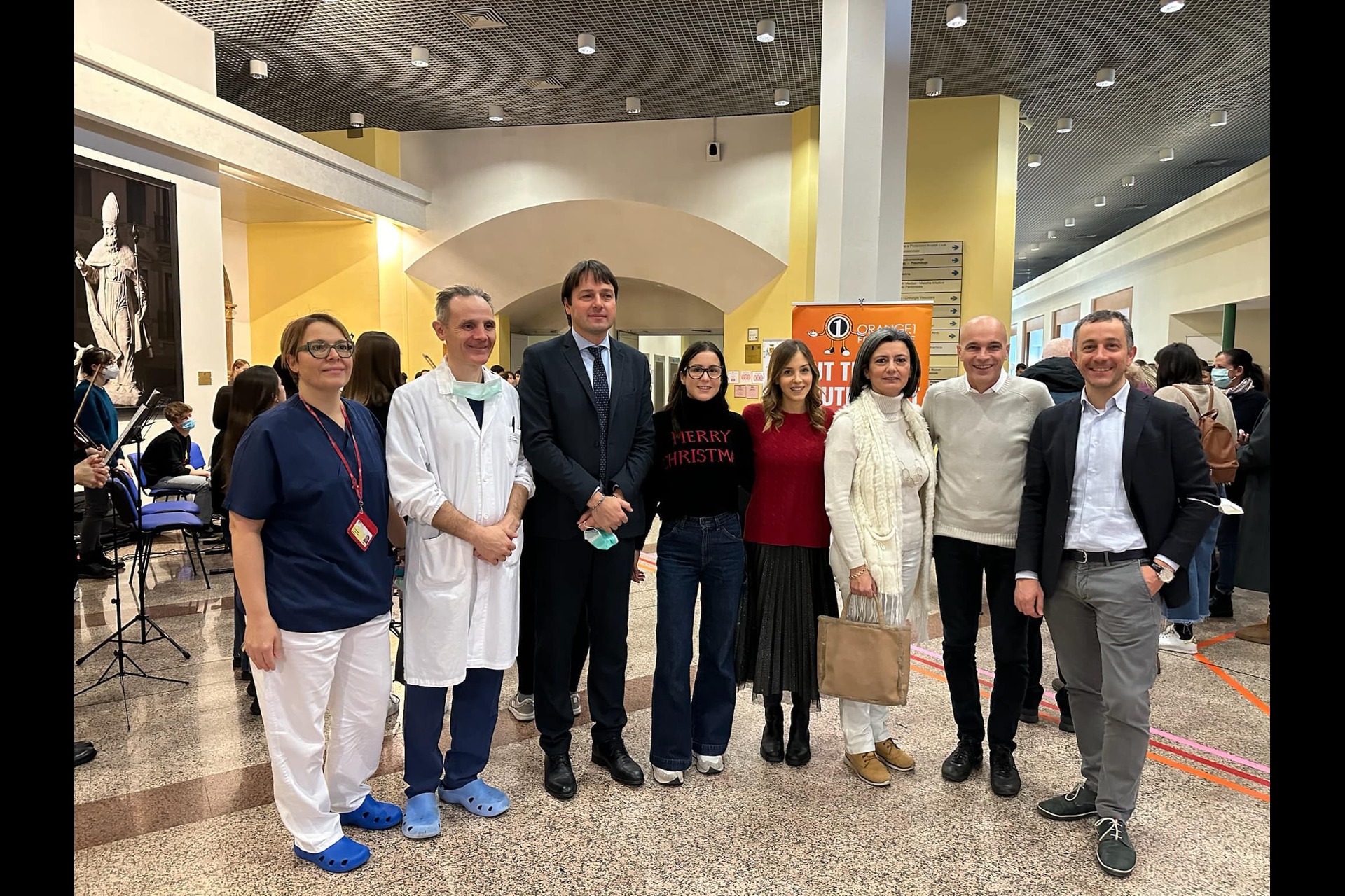 Orange1 For People Foundation: Il team della fondazione all'ospedale San Bassiano