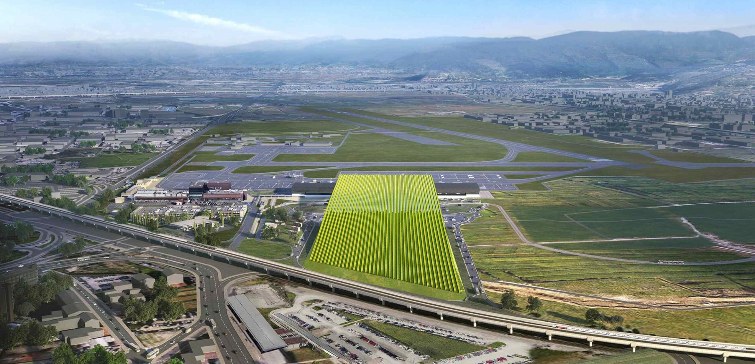 Un vigneto di 7 ettari sul… tetto del nuovo aeroporto di Firenze