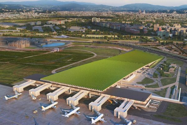 Un vigneto di 7 ettari sul… tetto del nuovo aeroporto di Firenze