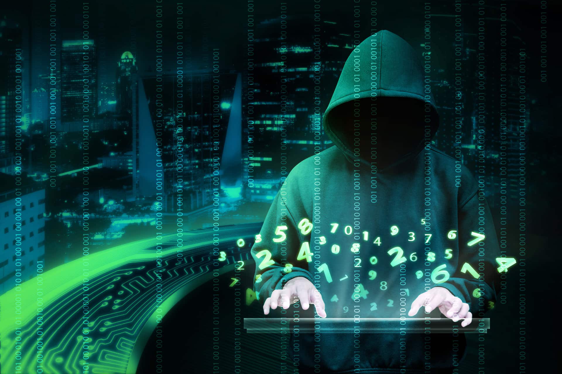 Linux e Hacker: Rappresentazione artistica di un Hacker