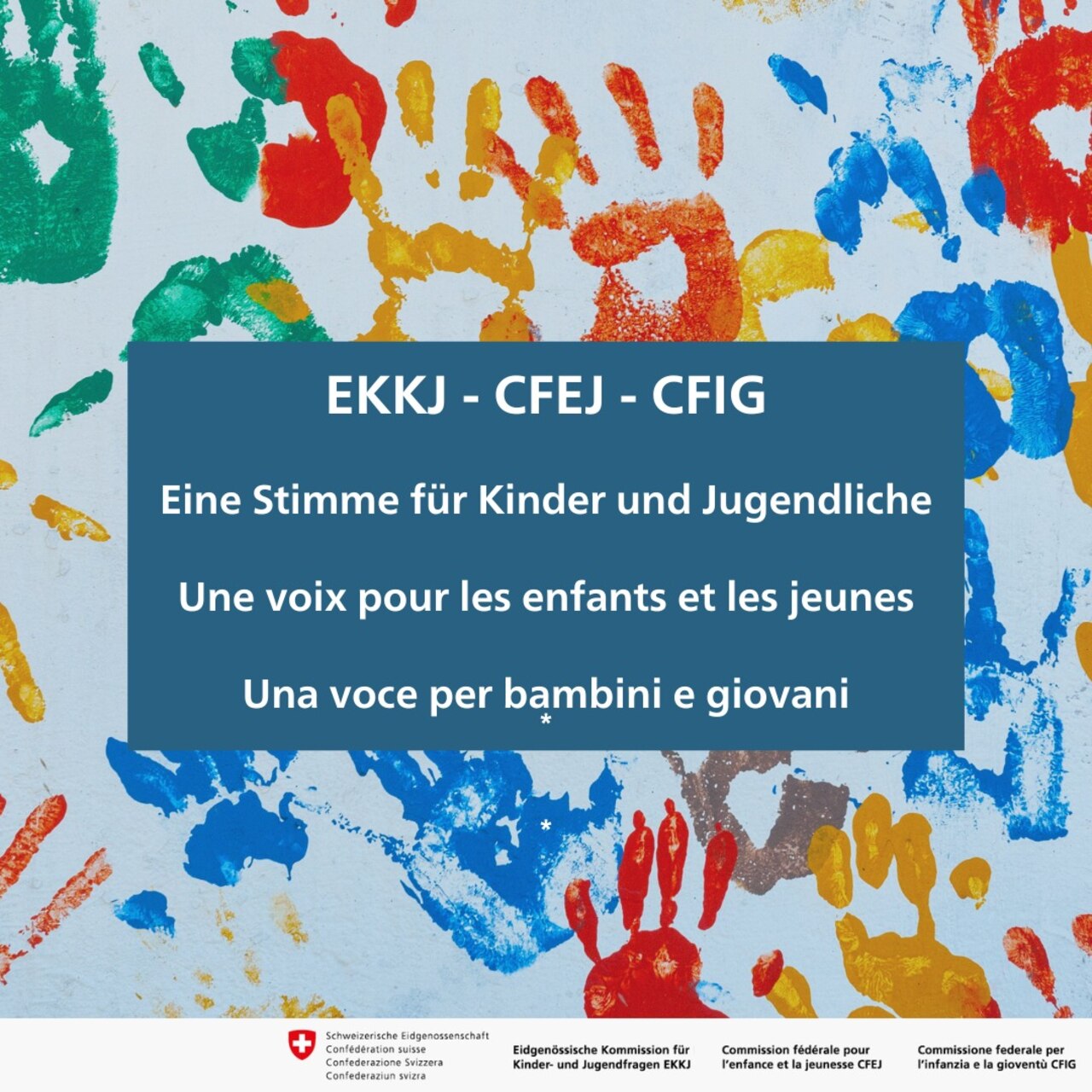Salute mentale: la key visual della Commissione Federale per l’Infanzia e la Gioventù della Svizzera