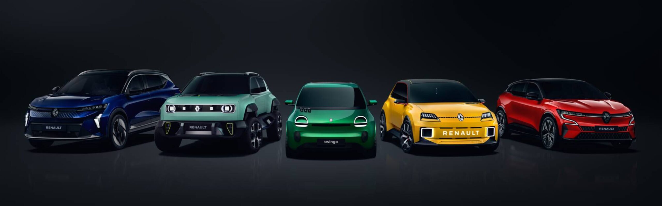 Laboratoire Innovation: Mégane E-Tech, Scénic E-Tech, Renault 5, Renault 4 e Renault Twingo