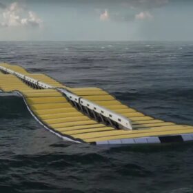 Zo produceert de "Waveline Magnet" energie met de golven van de zee