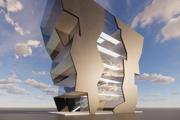 Edificio multipiano nel Metaverso dall’alleanza Pini Group-HELM