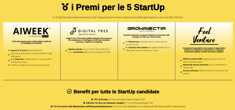 “Open Call” per sostenere startup e giovani imprese dell’IA