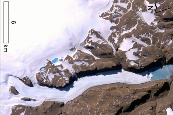 En gletscher i Grønland for schweizeren Konrad Steffen