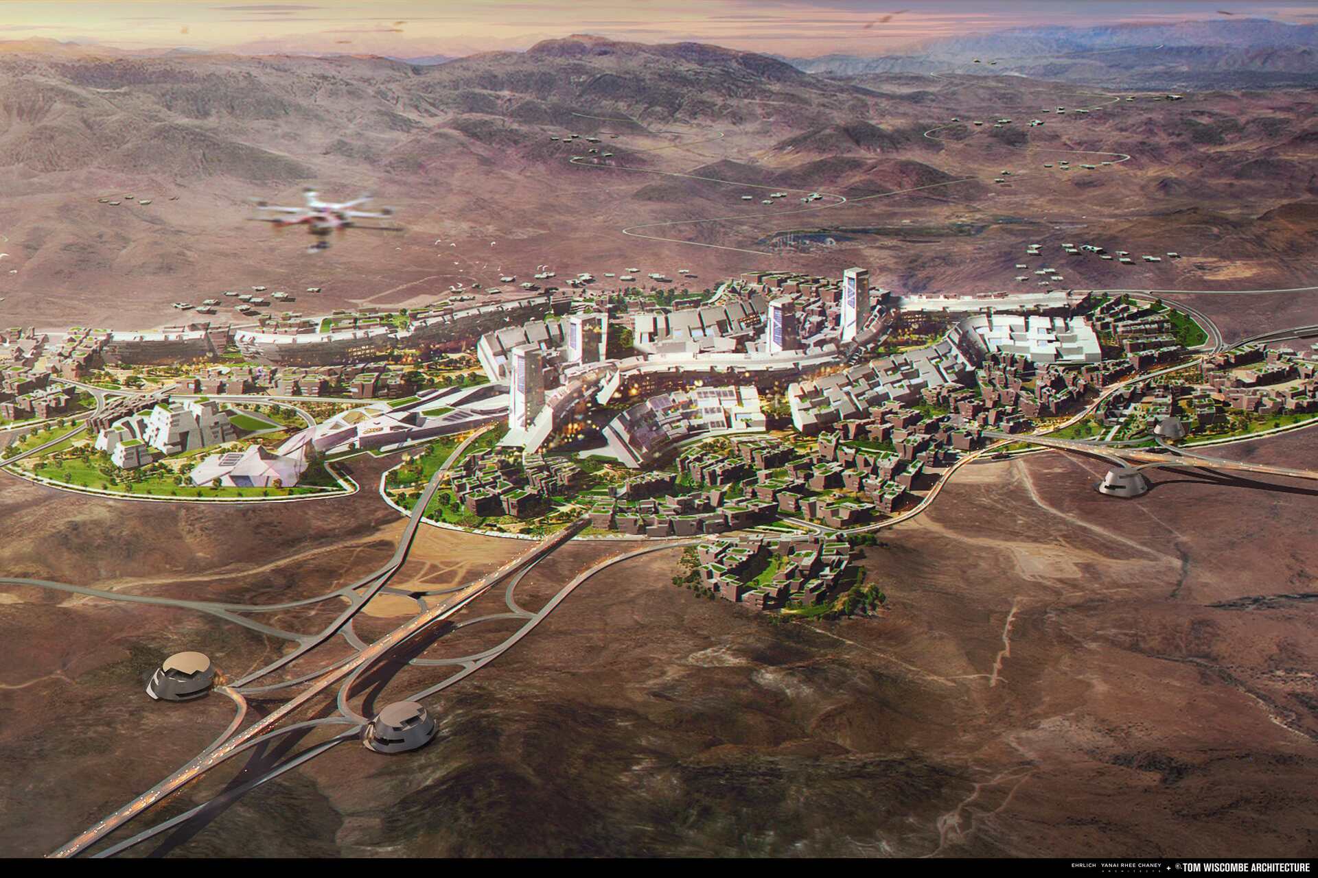 Innovation Park: nel deserto una futura città formato Blockchain