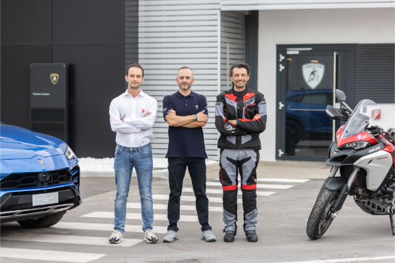 Innovativo sistema di “dialogo” moto-auto da Lamborghini e Ducati