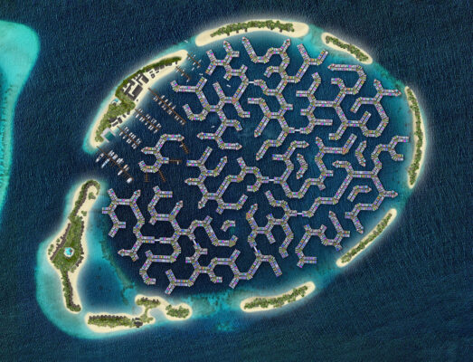 Un’isola galleggiante alle Maldive contro l’innalzamento dei mari