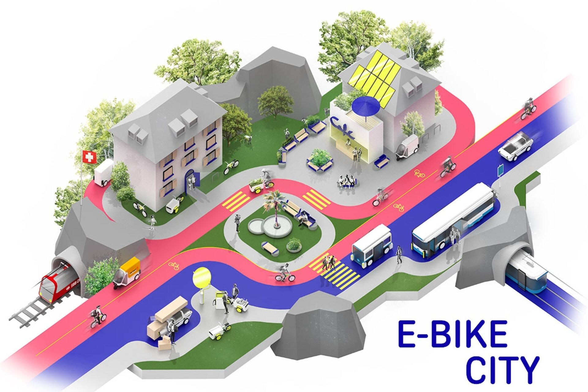 Più biciclette elettriche che automobili: ecco come cambierà Zurigo