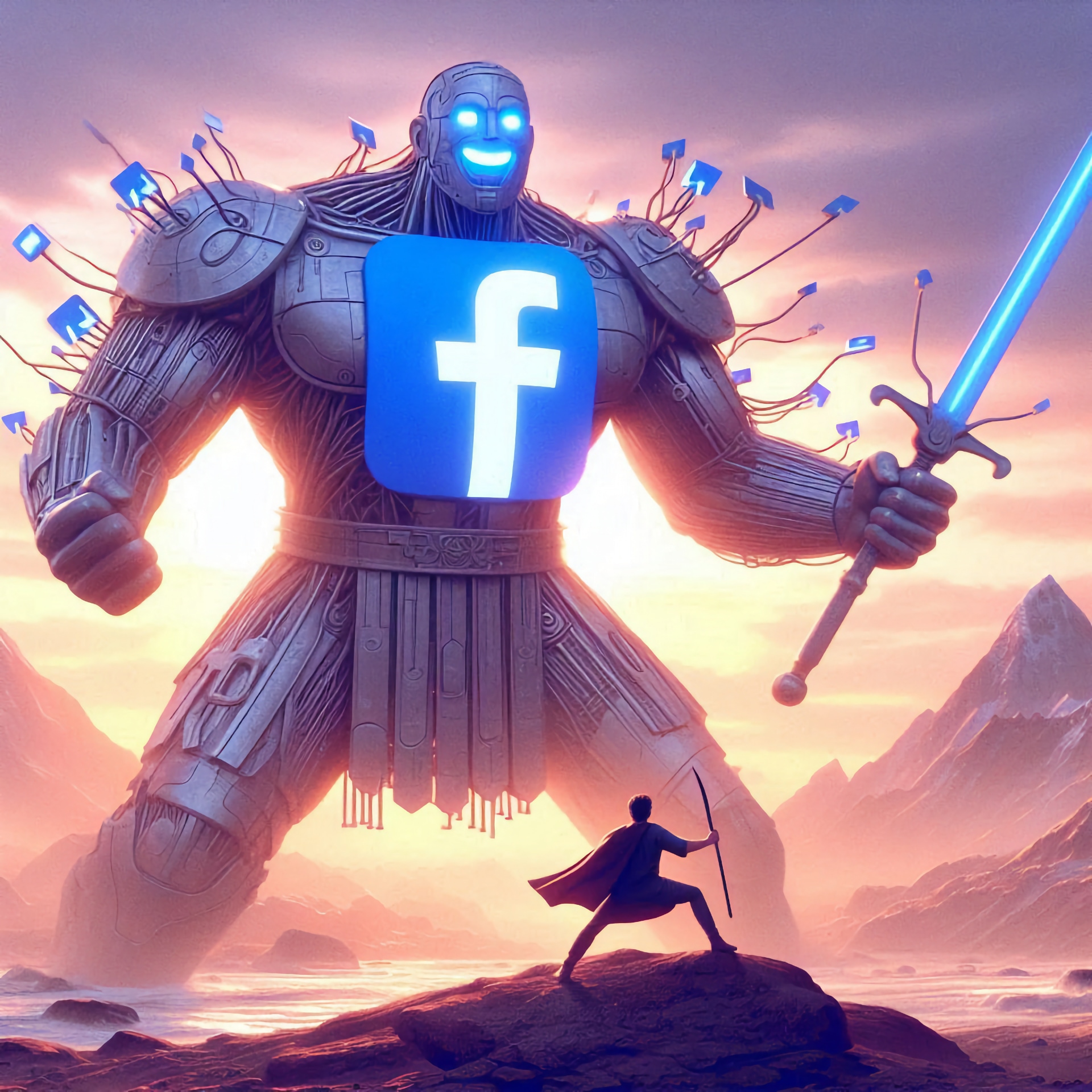 Facebook come Golia contro Davide