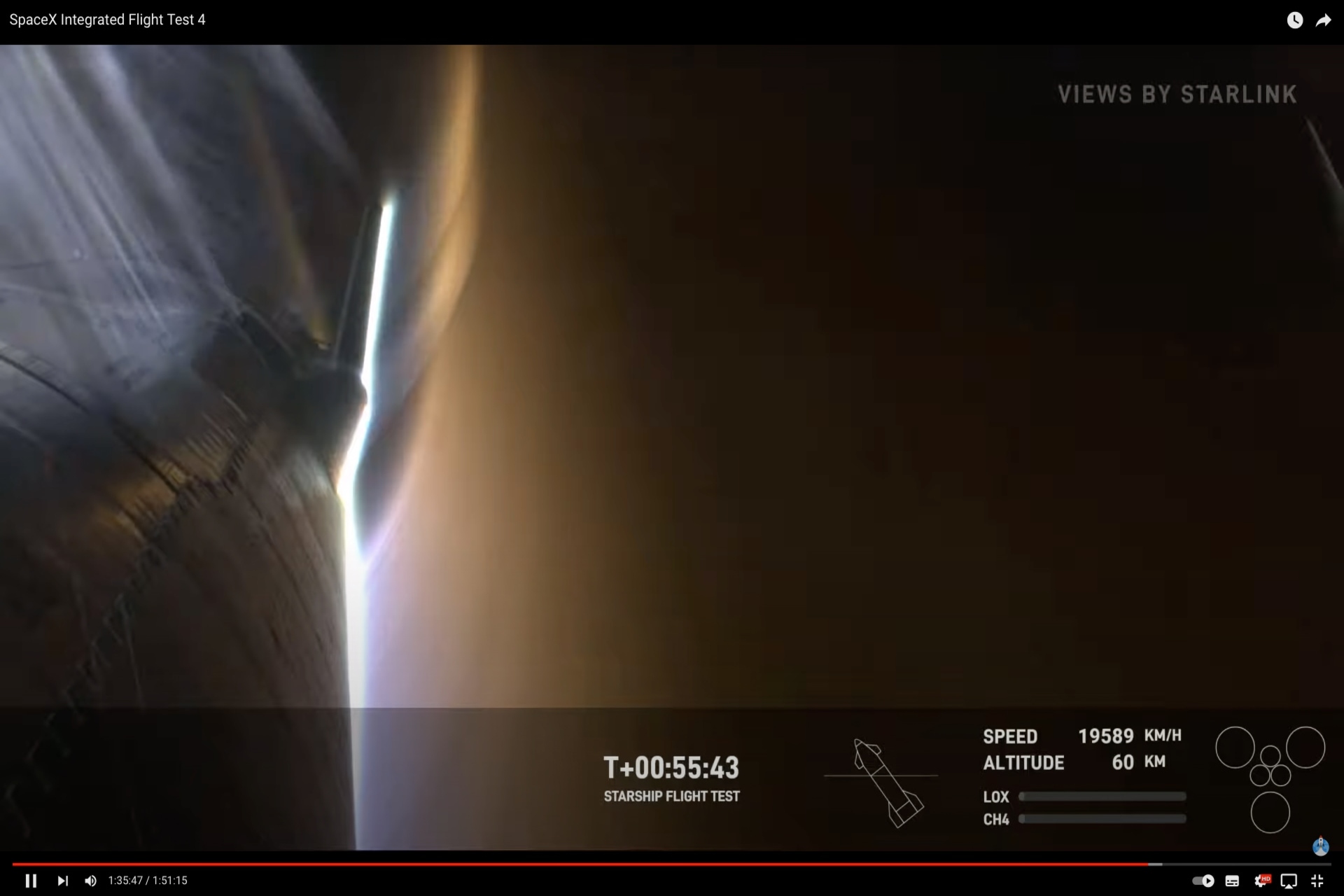 Starship: il plasma formatosi attorno a Starship