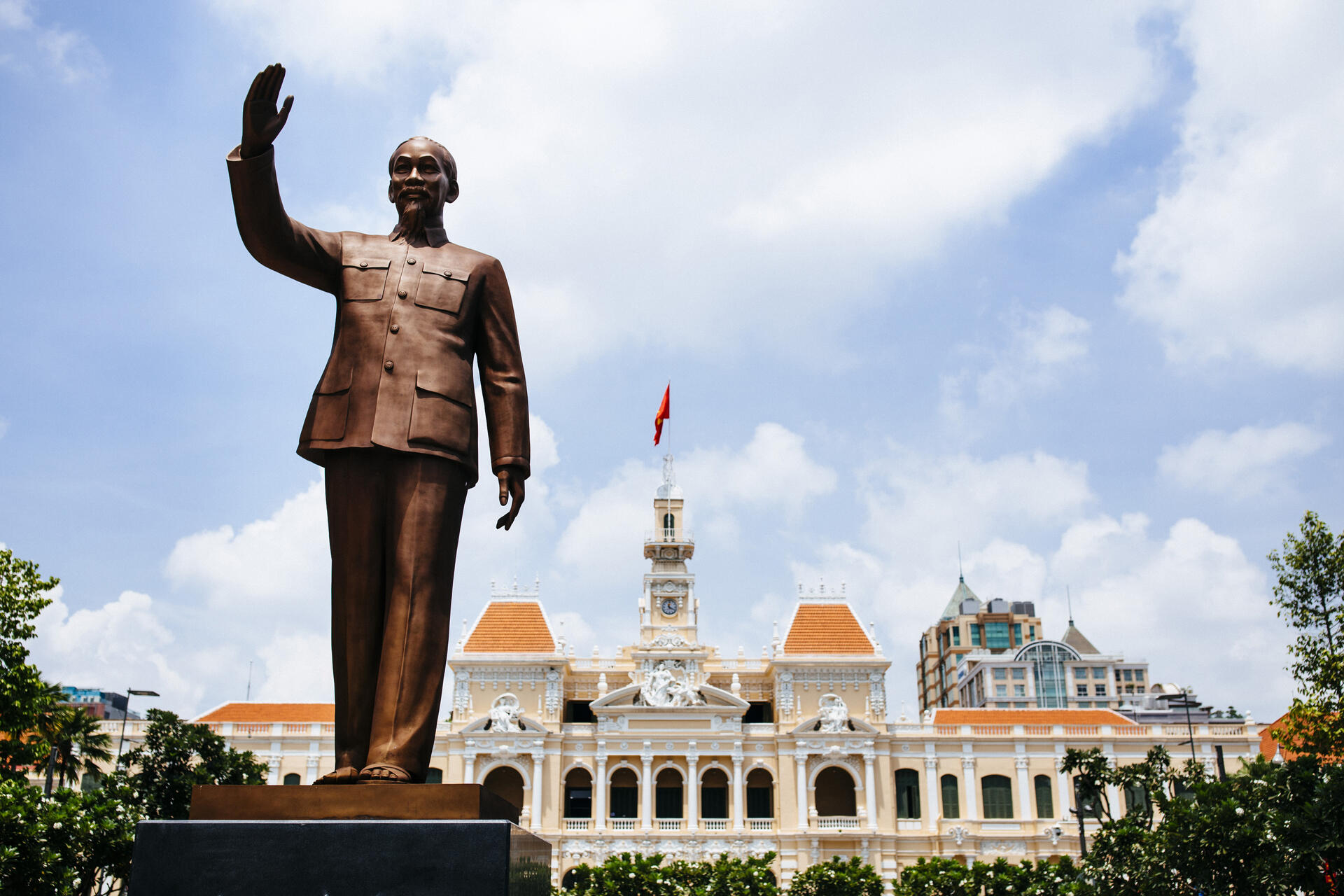Vietnam: la statua dell'innovatore Ho Chi Minh a Saigon