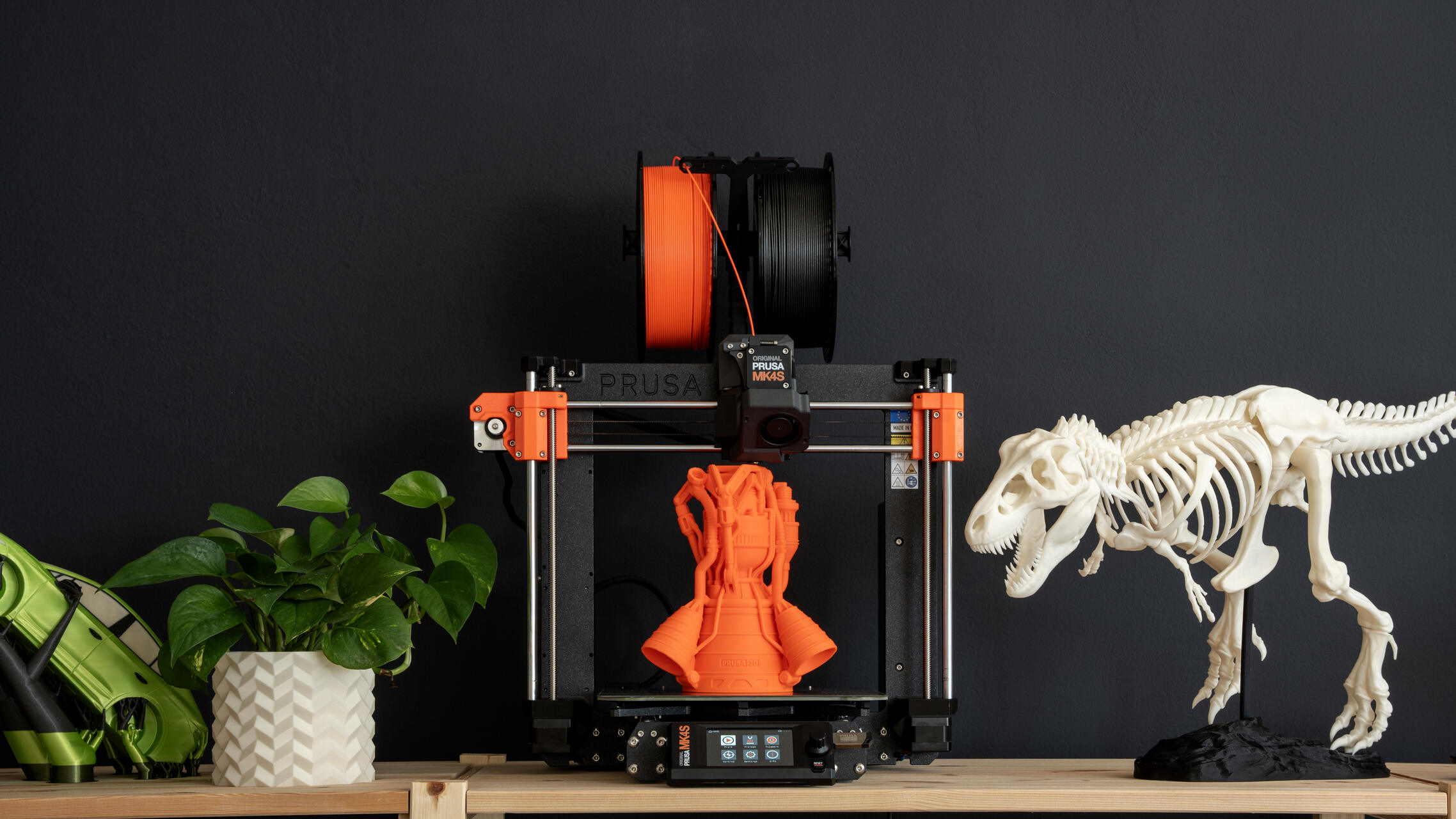 Prusa Research: l'esempio di un accattivante e colorato processo di stampa ottenuto con la MK4S