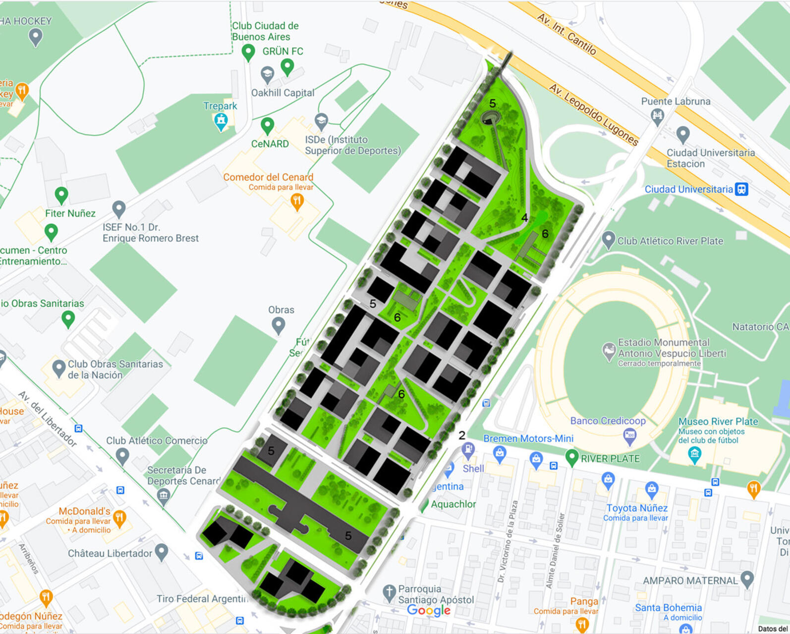 Parque de Innovación: a Baires 12 ettari, di cui il 65 per cento destinato a spazi aperti