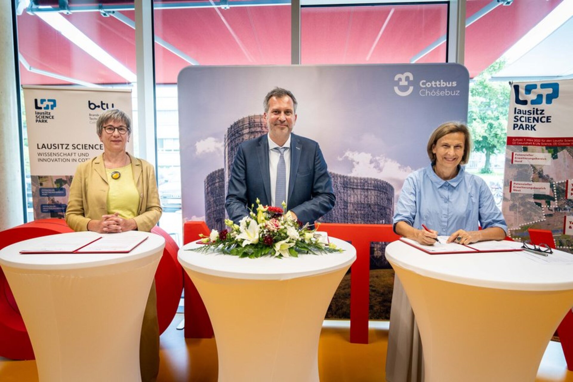 Parco Scientifico di Lausitz: Kathrin Schneider, Tobias Schick e Gesine Grande