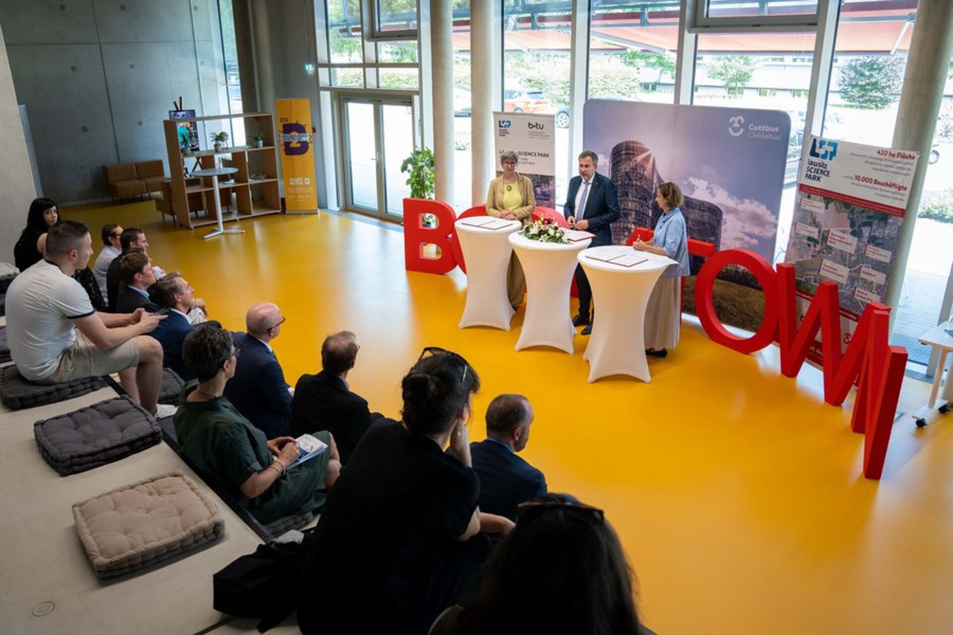 Parco Scientifico di Lausitz: Kathrin Schneider, Tobias Schick e Gesine Grande
