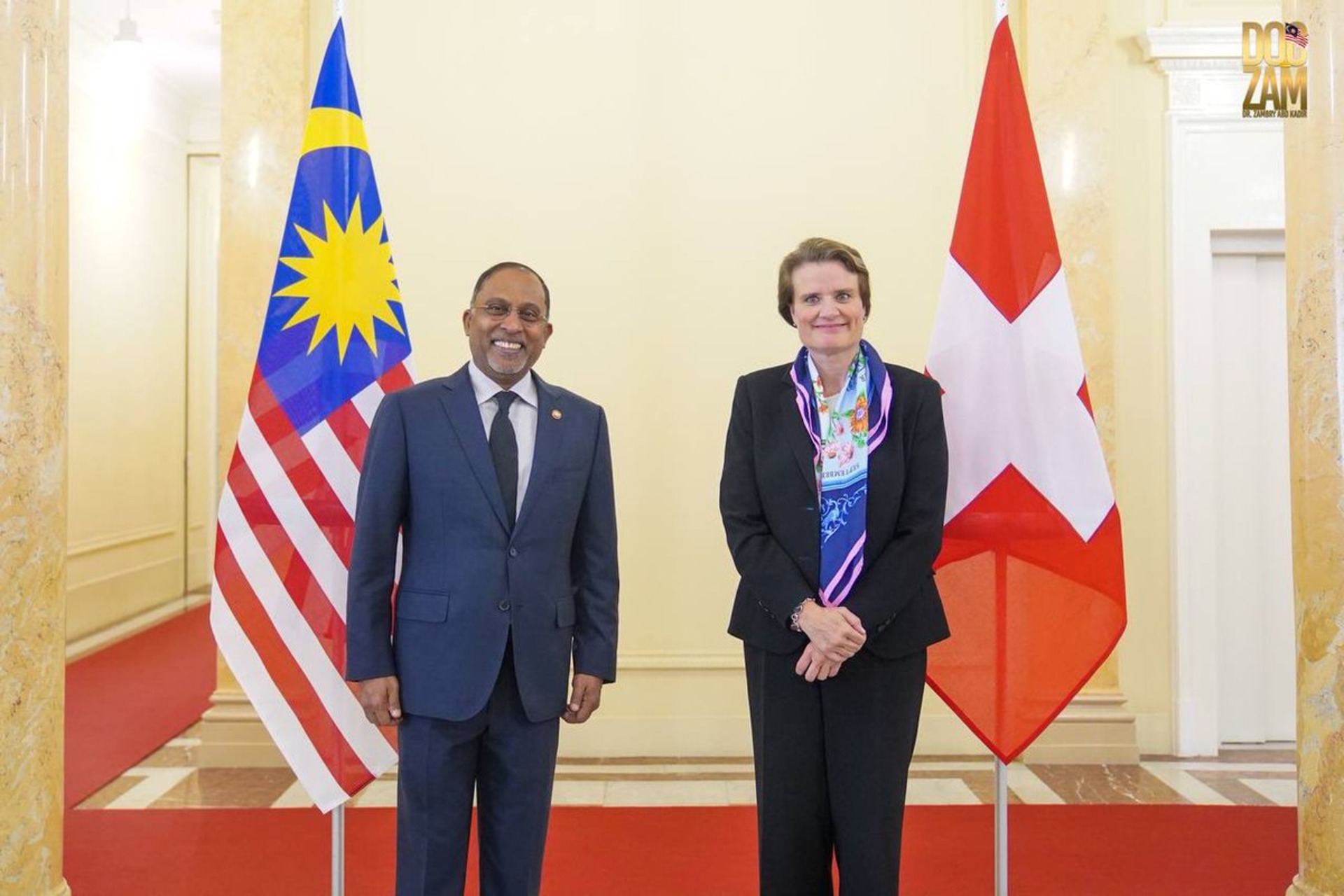Malesia e Svizzera: incontro diplomatico fra Zambry Abdul Kadir e Martina Hirayama